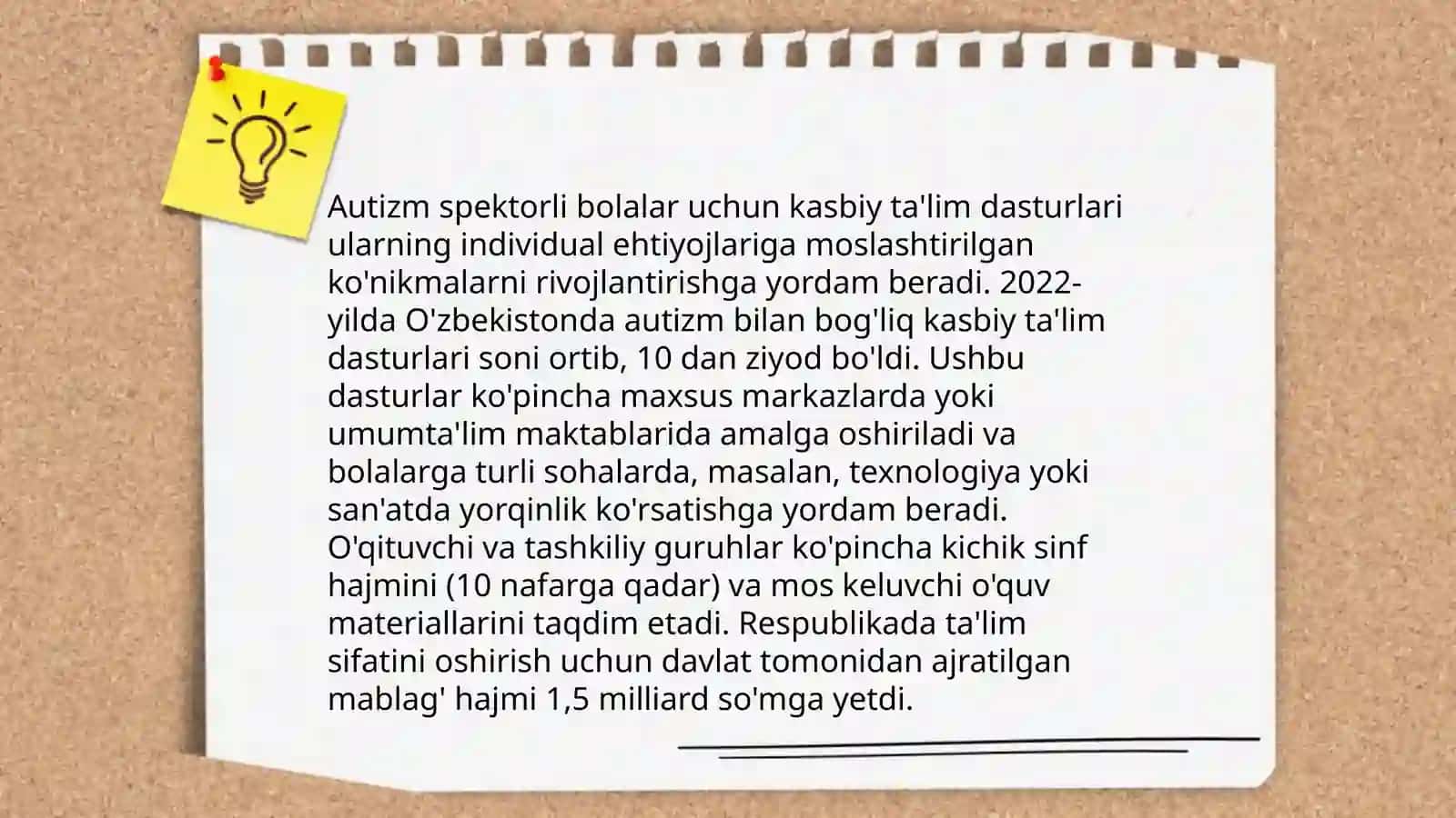 Autizm spektorli bolalarni o'qitish va tarbiyalash 3