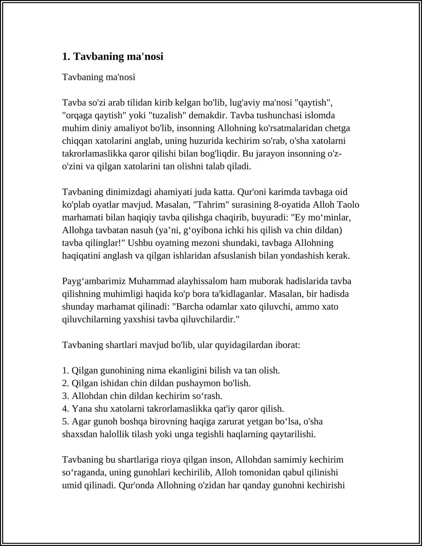 G'AZZOLIYNING ''TAVBA'' ASARI 3