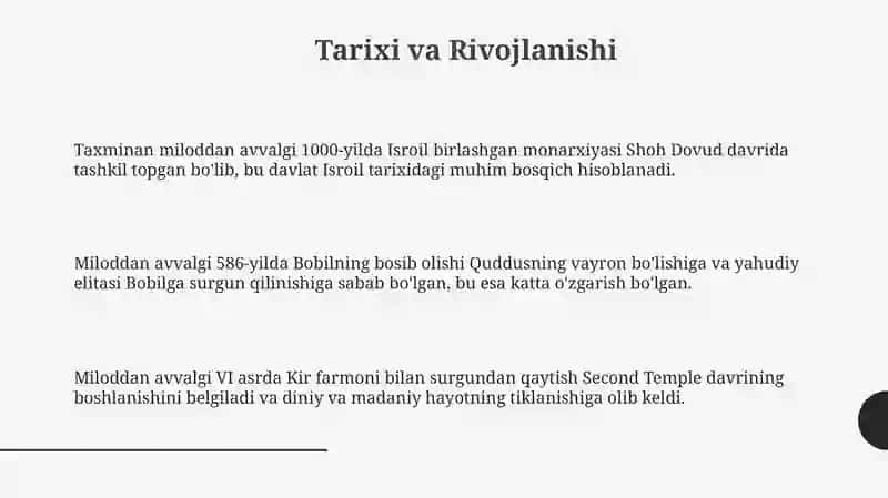 Qadimgi Falastin(IsroilYahudiy)davlati 3