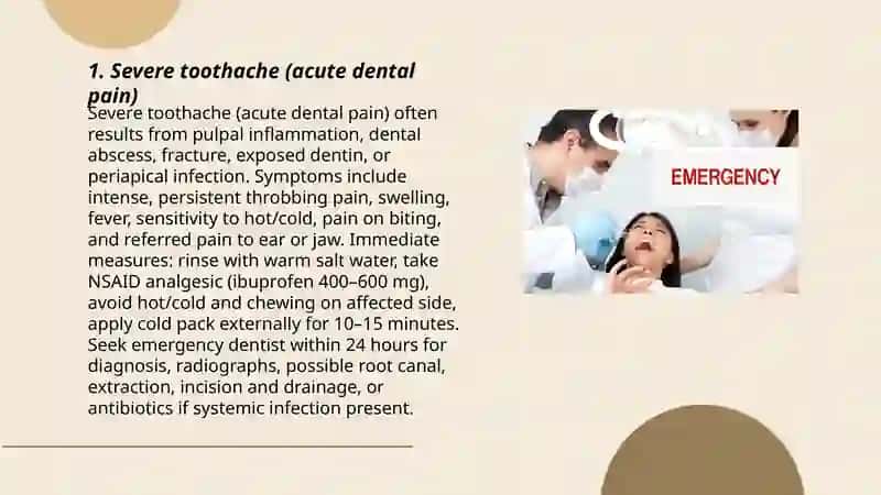 Dental emergencies 3