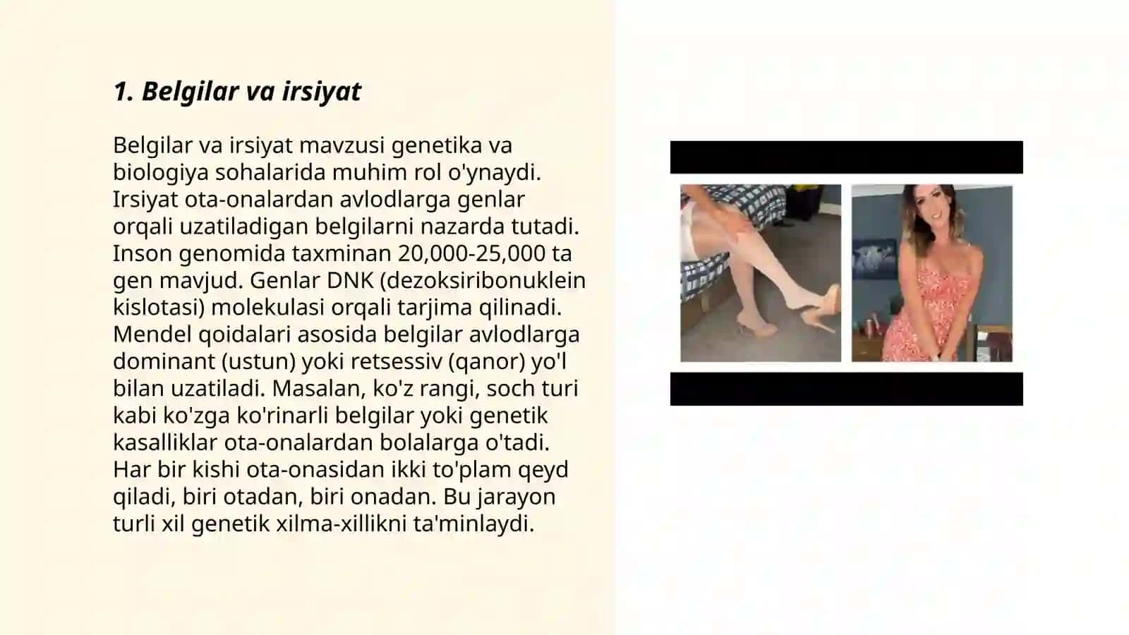 Belgilar va irsiyat 3