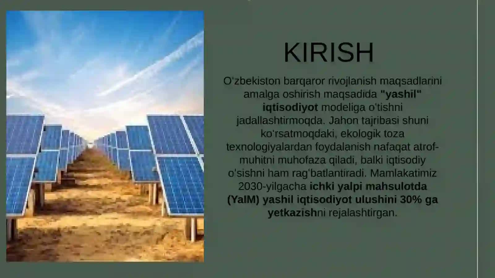 Yashil Iqtisodiyot Asosida Rivojlanishni Ta’minlashning Oʻziga Xos Xususiyatlari 3