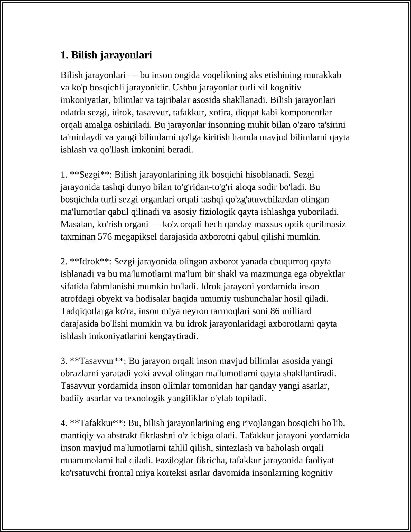 MUSTAQIL ISH Mavzu: KOGNOTIV ORENTATSIYASI 3