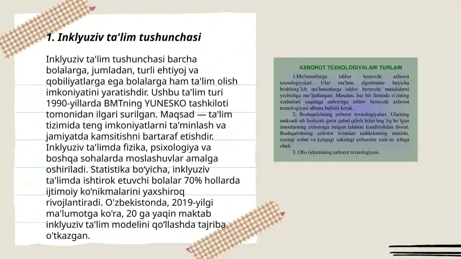 Inklyuziv talimga jalb qilish bosqichlari 3