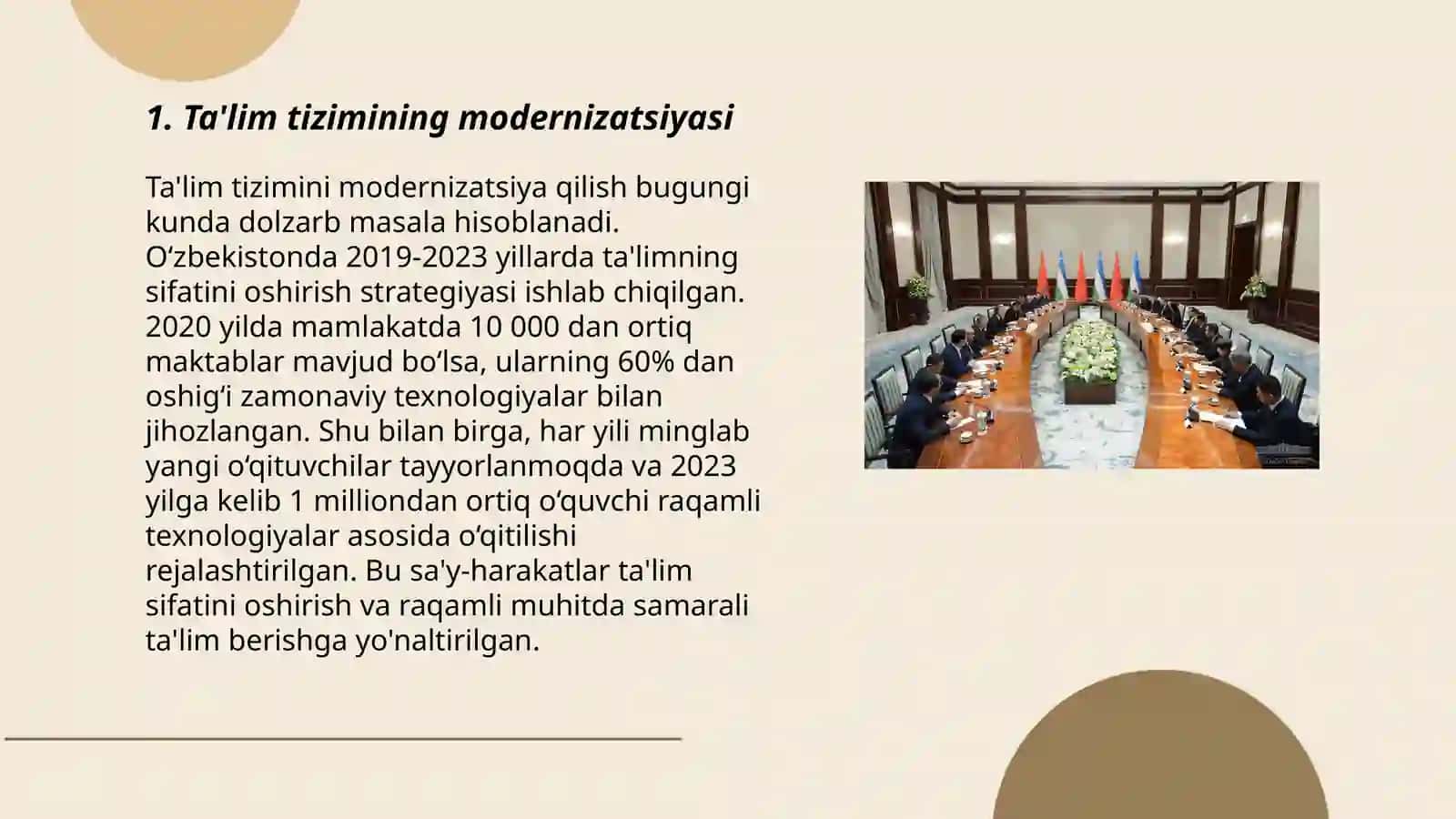 Oʻzbekistonda ta'lim sohasidagi islohatlar 3