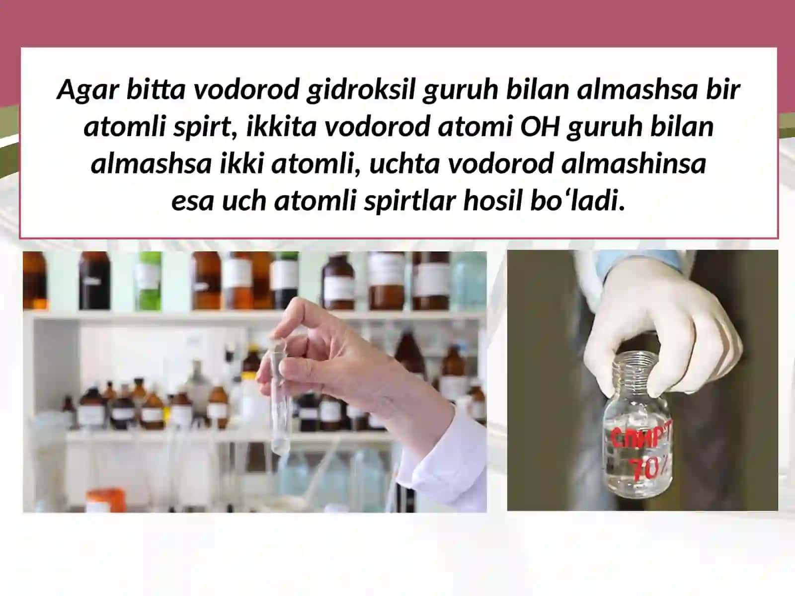 10-sinf Kimyo fanidarsligi asosida 20-mavzu 3