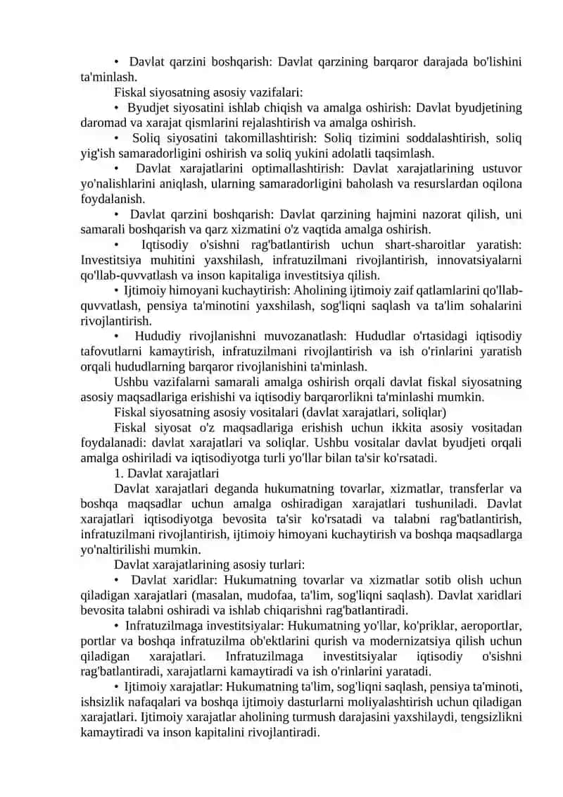 Fiskal siyosat va iqtisodiy barqarorlik 3
