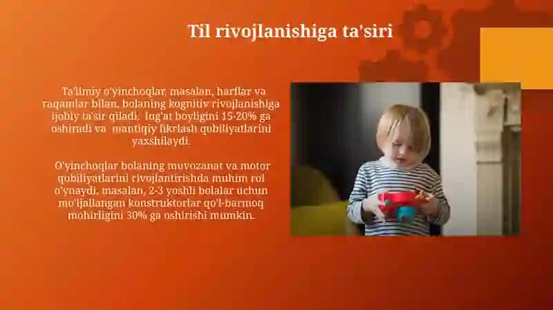 Bola tarbiyasida oʼyinchoqlarning ahamiyati 3