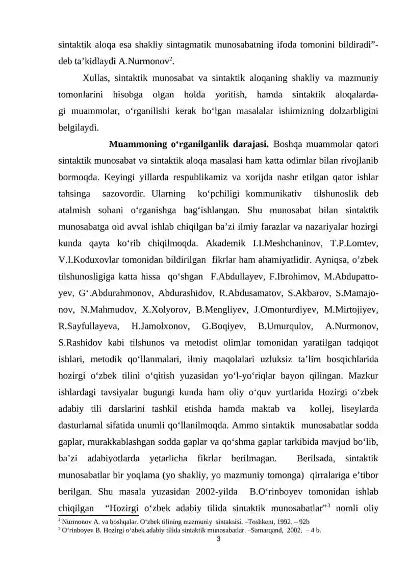 SINTAKTIK ALOQA VA SINTAKTIK MUNOSABAT 3