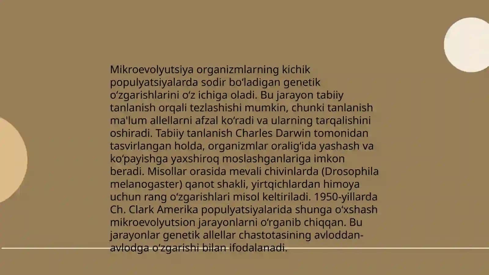 Mikroevolyutsiya haqida tushuncha 3