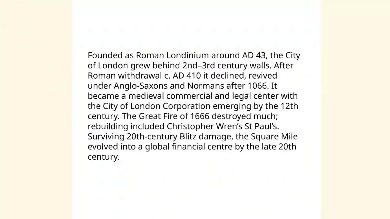 London History 3