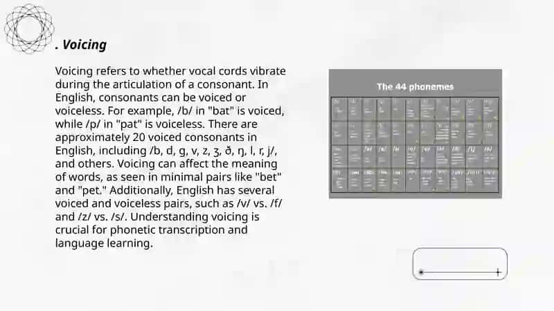 The classification of English consonant phonemes 3