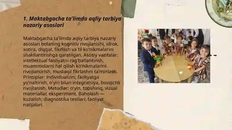 Maktabgacha talimda aqliy tarbiya 3