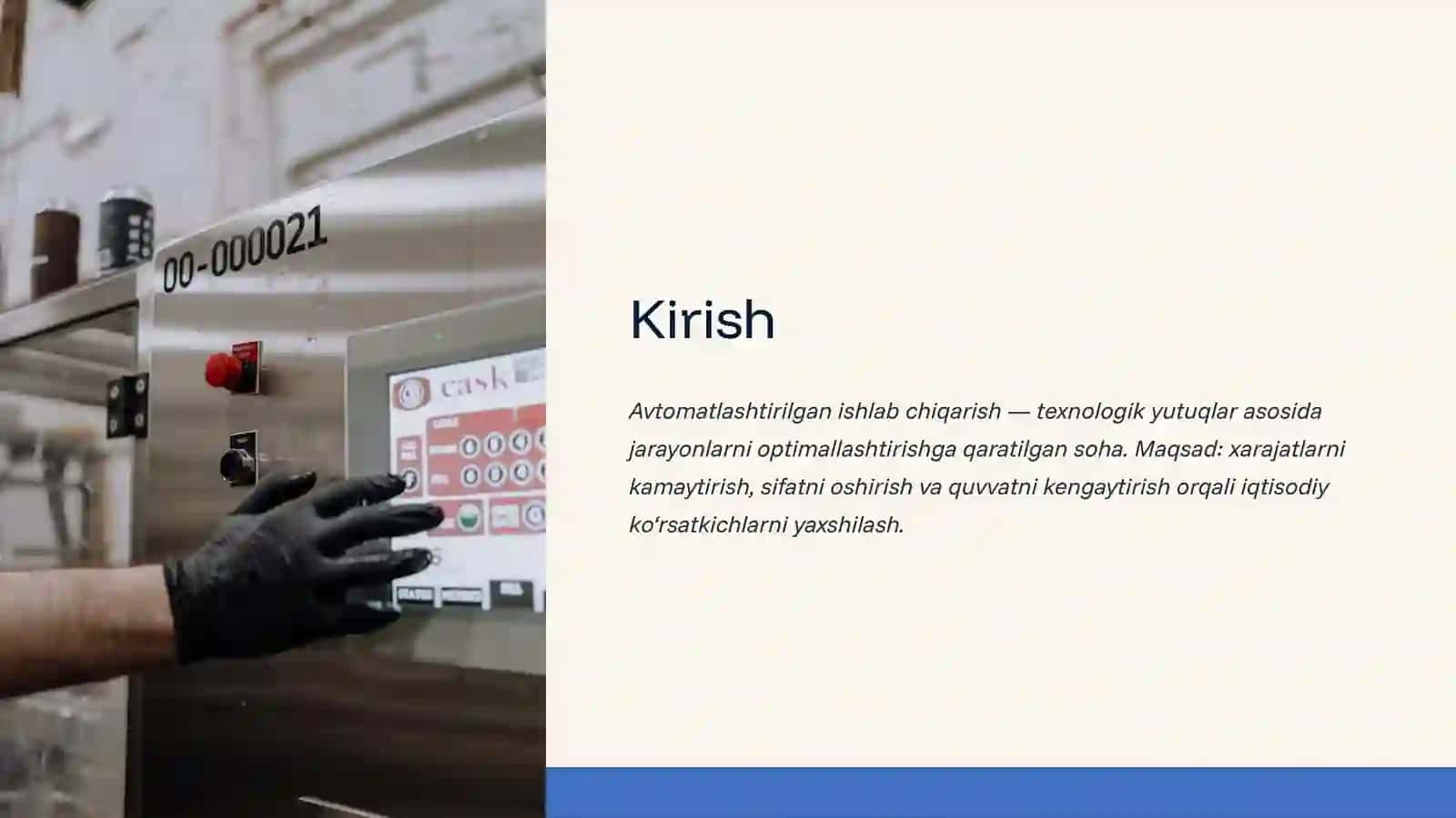 Avtomatlashtirilgan ishlab chiqarish: iqtisodiy ko‘rsatkichlar 3