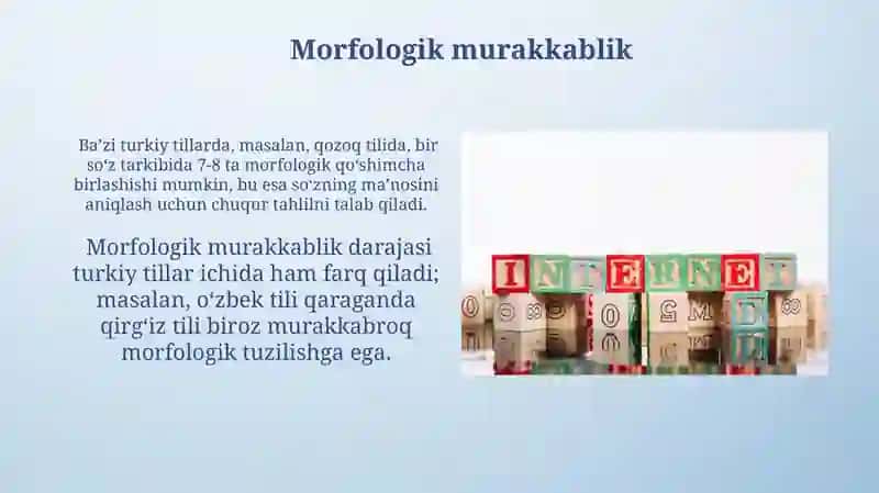 Turk tillarning agglutinativ tabiati 3