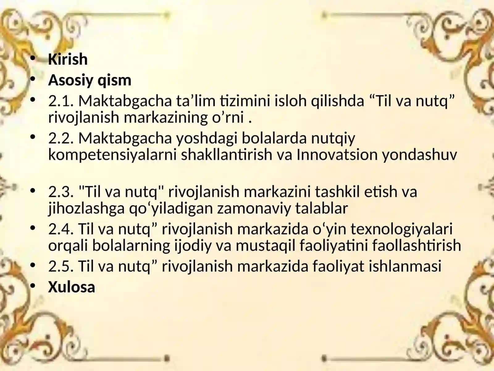 Til va nutq markazida ta’limiy faoliyatni tashkil etish texnologiyasi 3