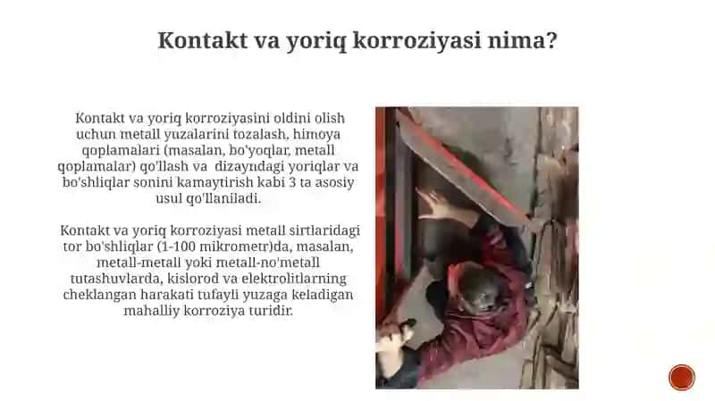 Kontakt va yoriq korroziyasi 3