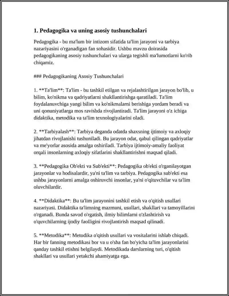 PEDOGOGIK SOHADA QO'LLANADIGAN UMUMIY TERMINLAR RO'YXATI 3