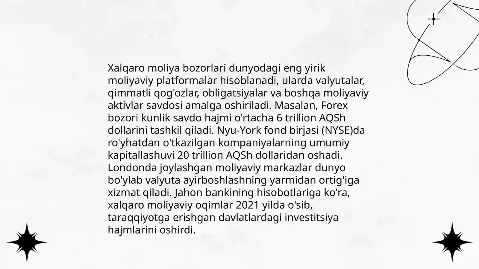 Xalqaro moliya bozorlari 3