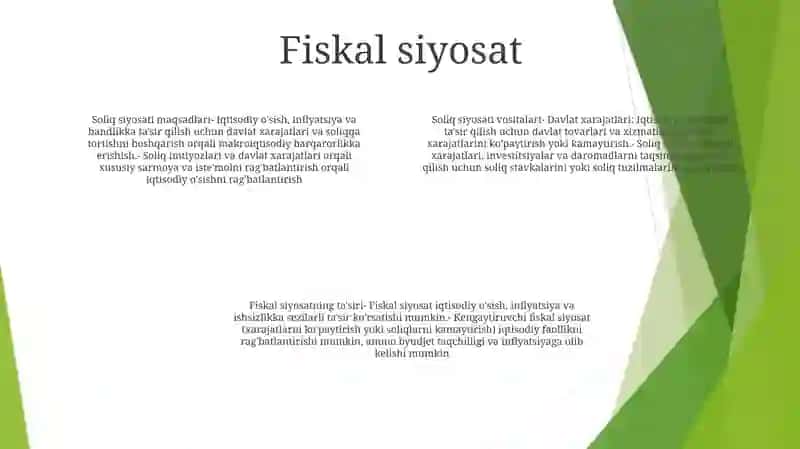 Davlatning Makroiqtisodiy Barqarorlashish Siyosati 3