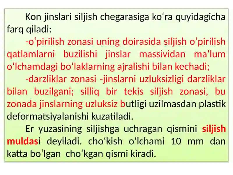 Foydali qazilmalarni qazib olishning  yondosh jinslar va er yuzasining  siljishiga ta’siri 3