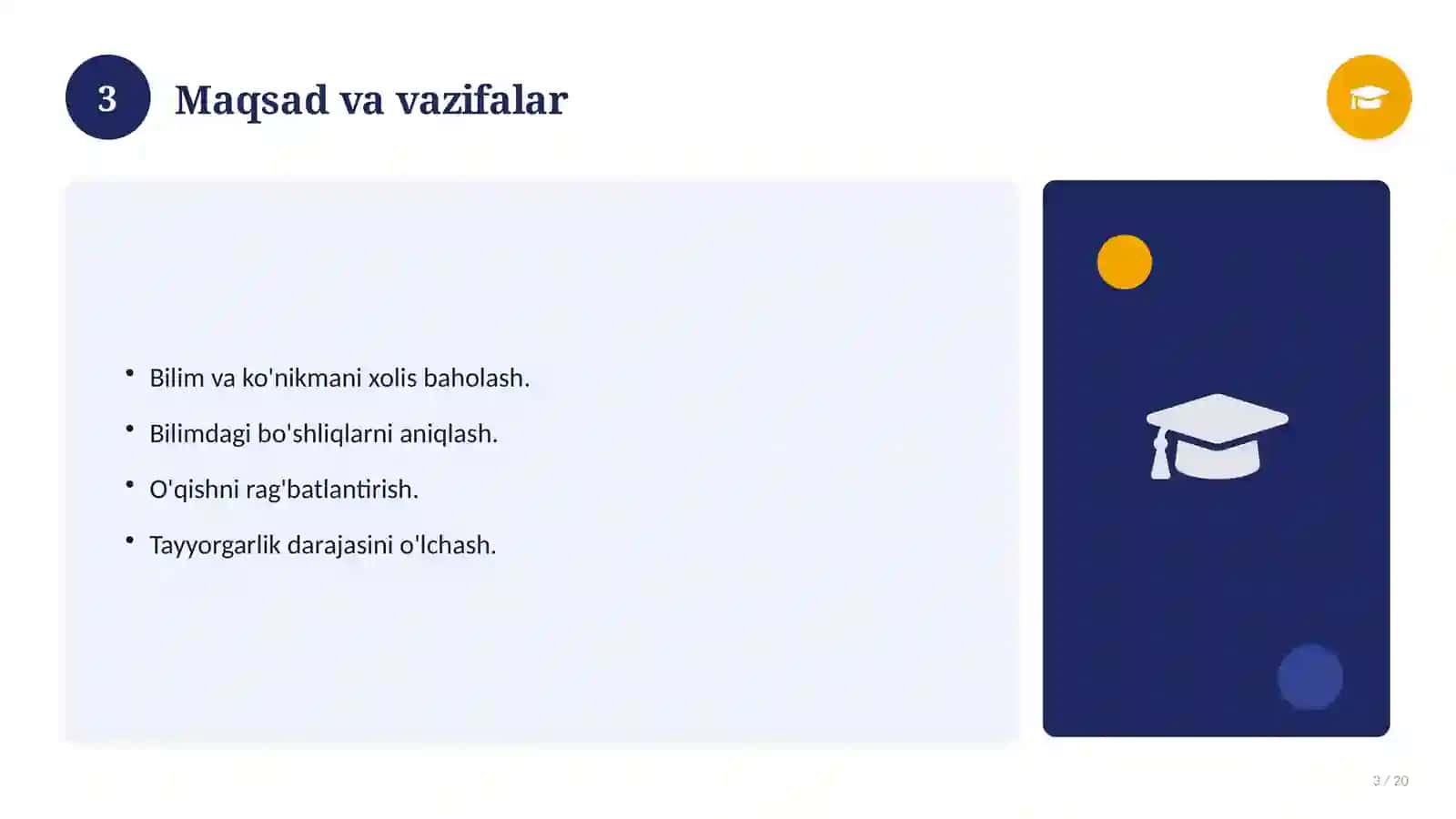 Matematika fanidan 8-sinf: CHSB (chorak summativ baholash) 3