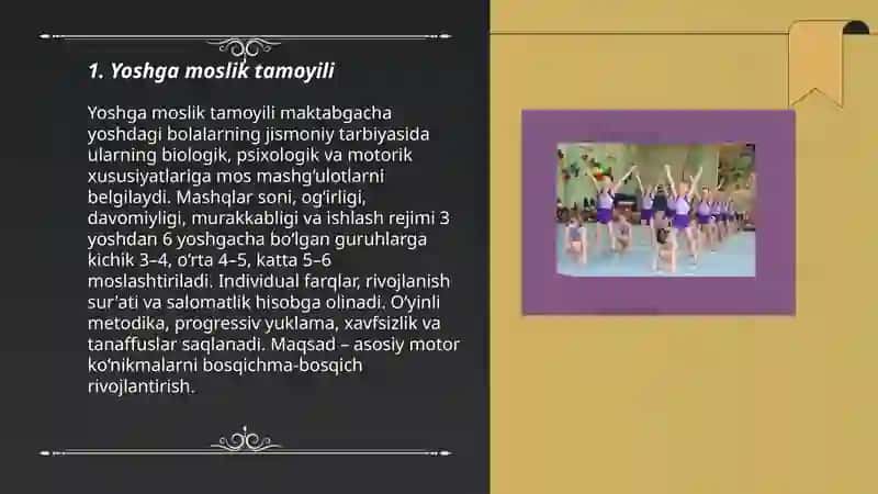 Maktabgacha yoshdagi bolalar jismoniy tarbiyasida asosiy tamoyillar 3