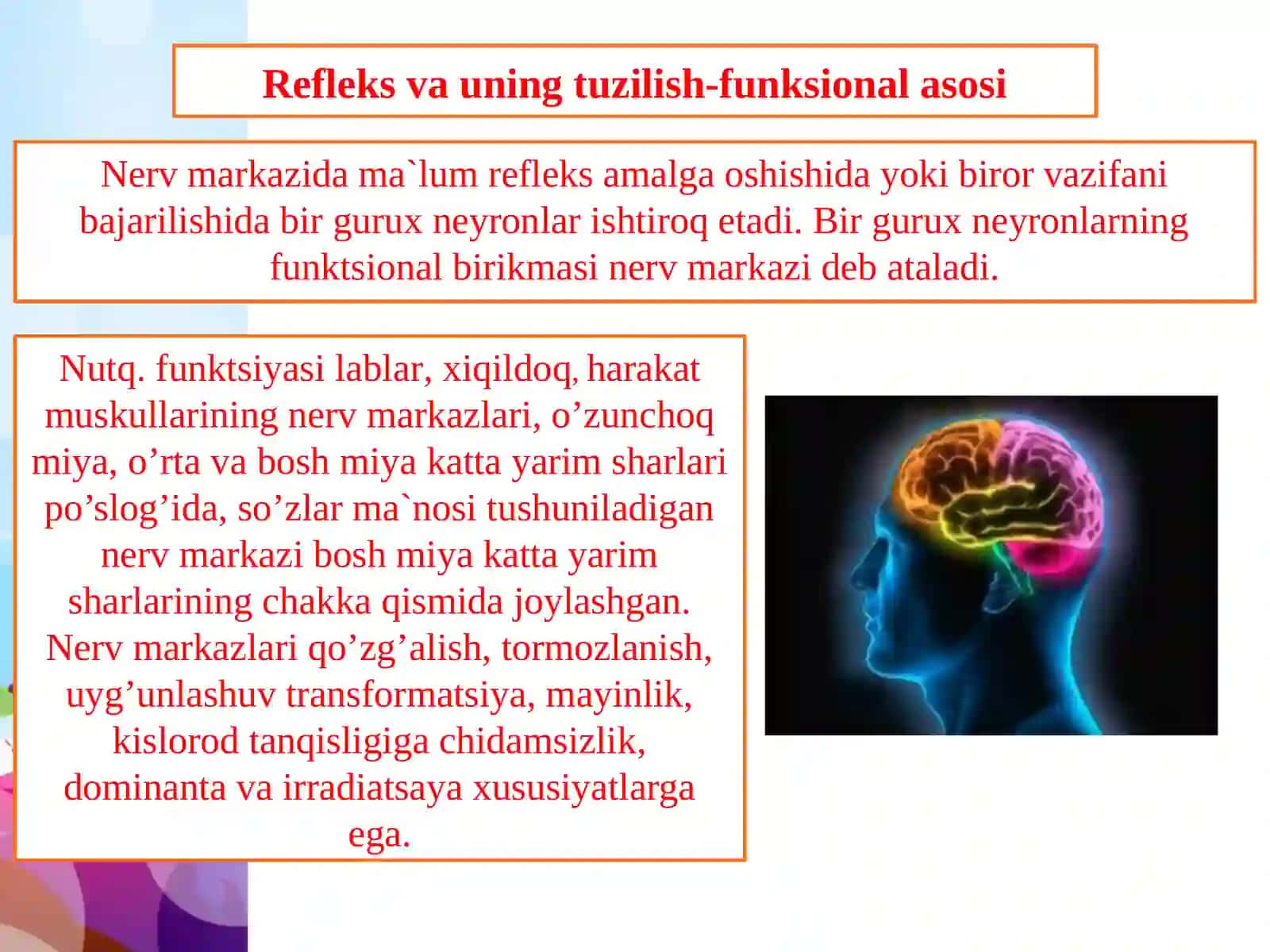 Refleks va uning turlari 3