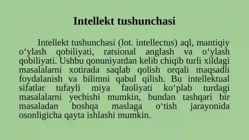Intellektual boshqaruv tizimlari 3