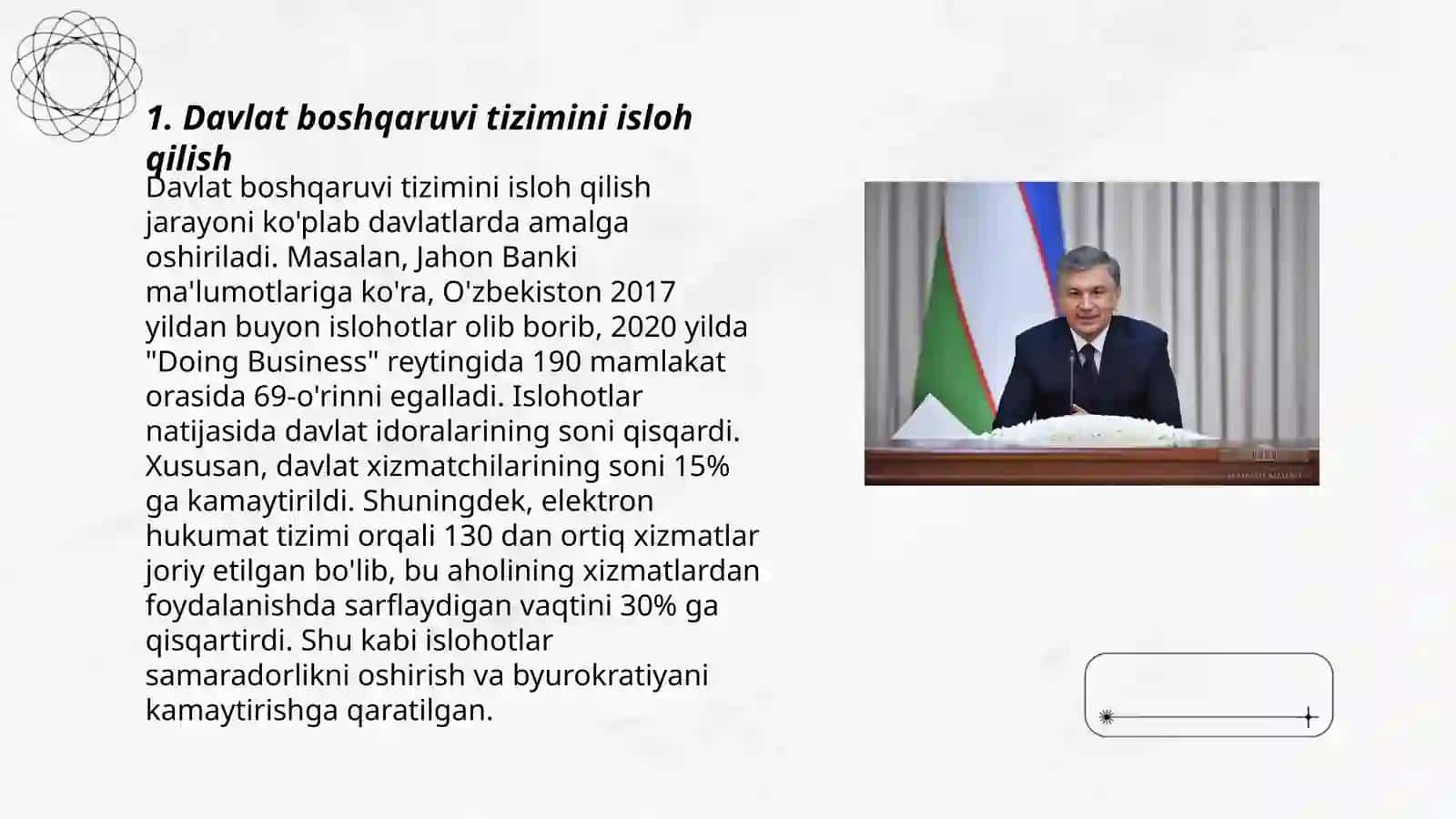 Davlat boshqaruvi tizimini isloh qilish 3