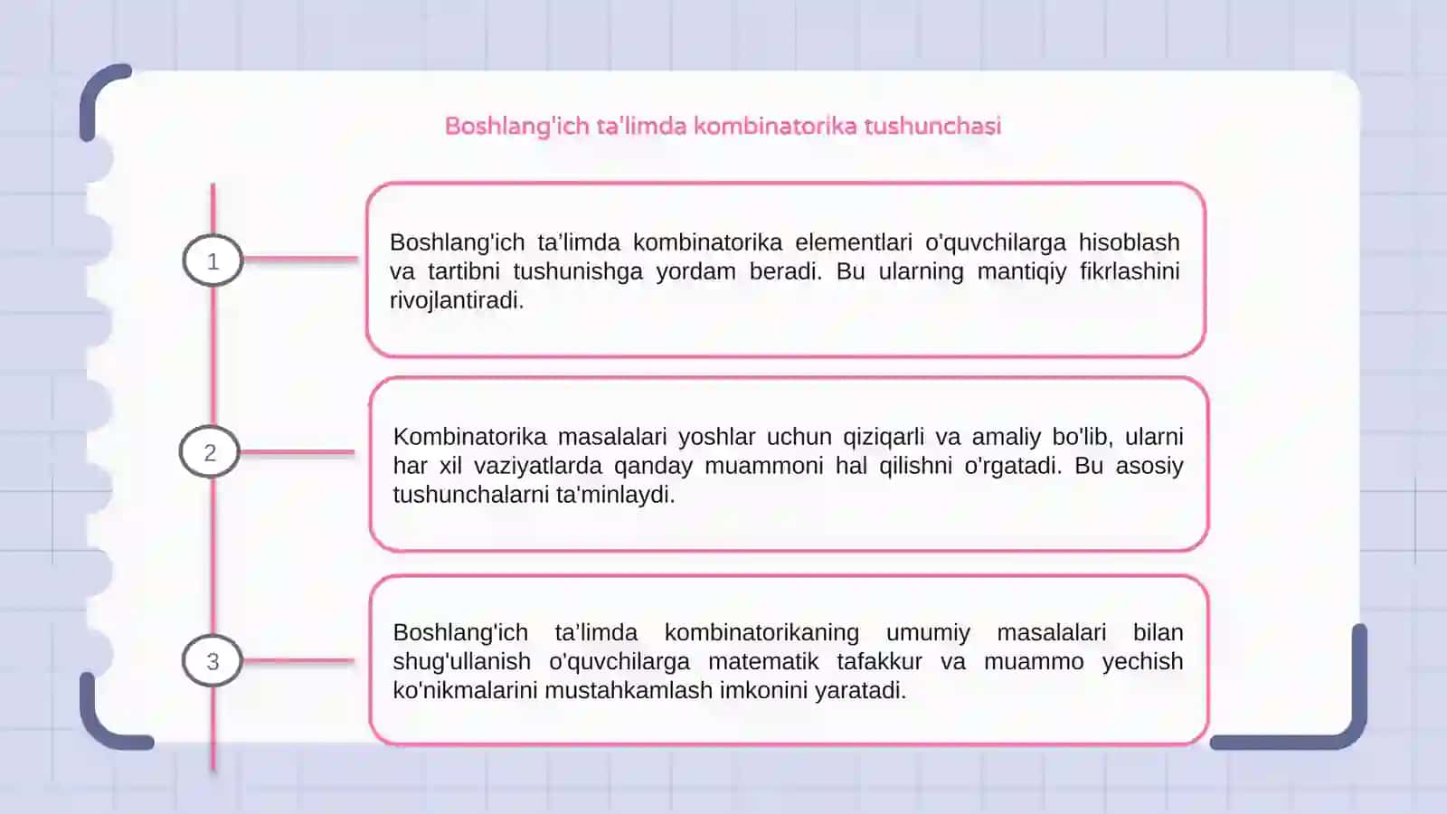 Boshlang'ich ta’limda kombinatorika elementlarining umumiy masalalari 3