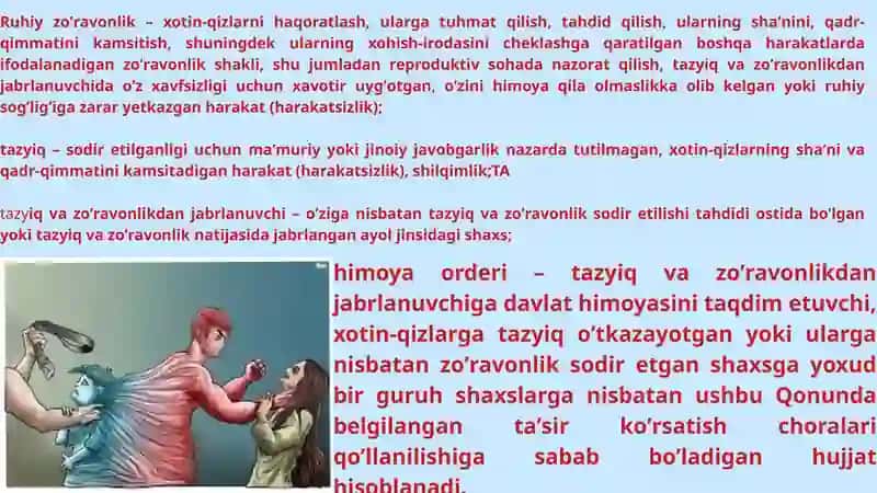 Xotin-qizlarga nisbatan tazyiq va zoʼravonlikka oid jinoyatlarining kriminologik tavsifi va profilaktikasi 3