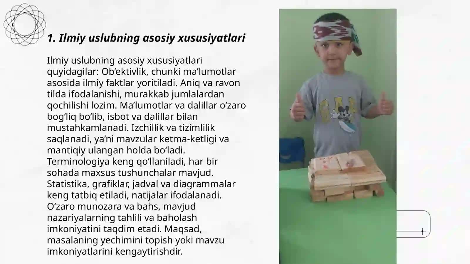 Ilmiy va badiiy uslubni tahlil qiling 3