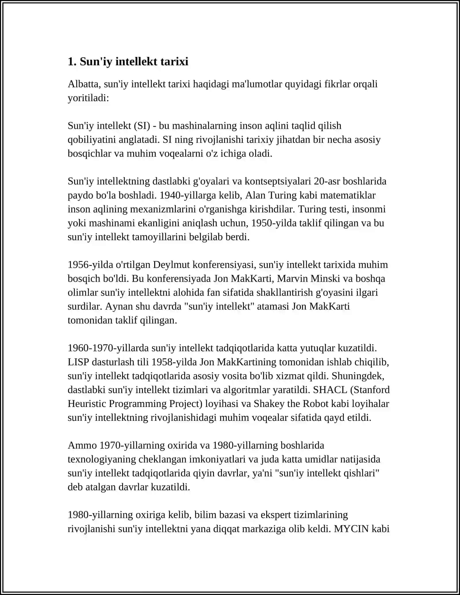 SUN'IY INTELLEKT TUSHUNCHASI 3
