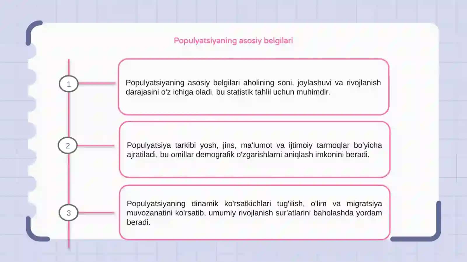 Populyatsiyaning asosiy belgilari va xususiyatlari 3