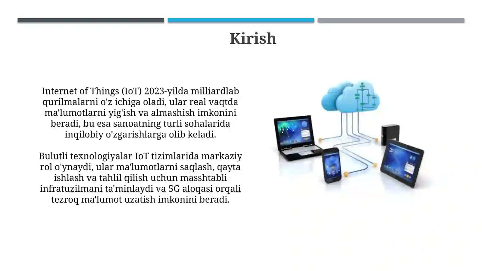 IoT tizimlaridagi bulut texnologiyalari 3