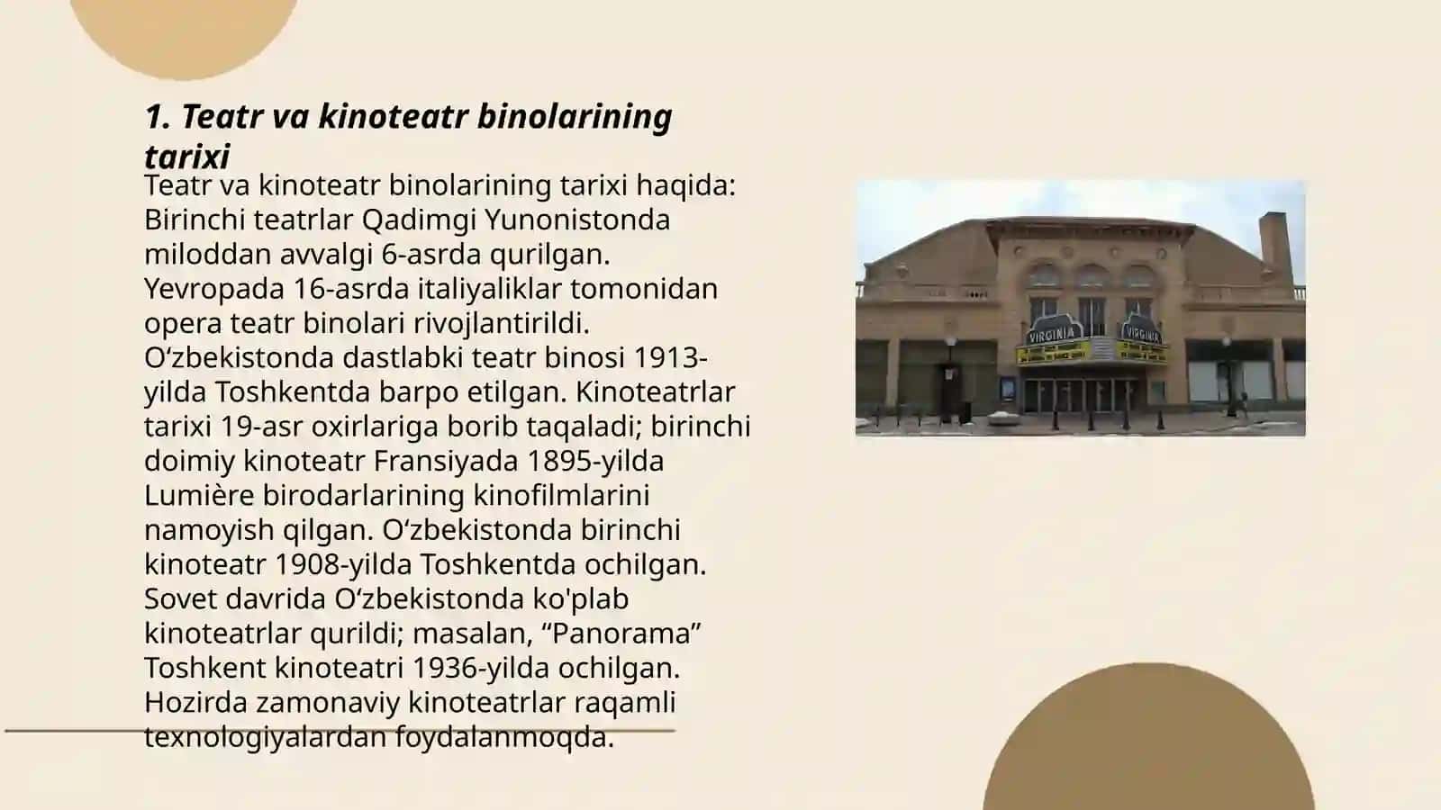 Teater va kinoteatr binolari 3