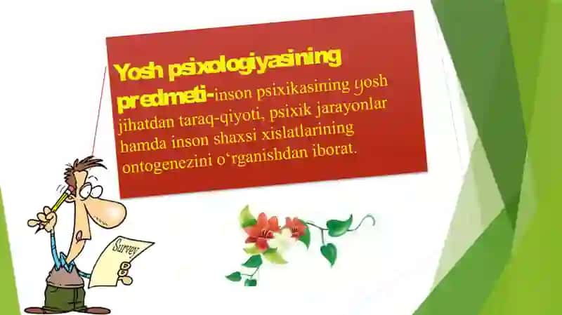 Yosh va pedagogik psixologiya fanining tadqiqot sohasi va muammolari. Psixik rivojlanish va uni davrlashtirish muammosi. 3