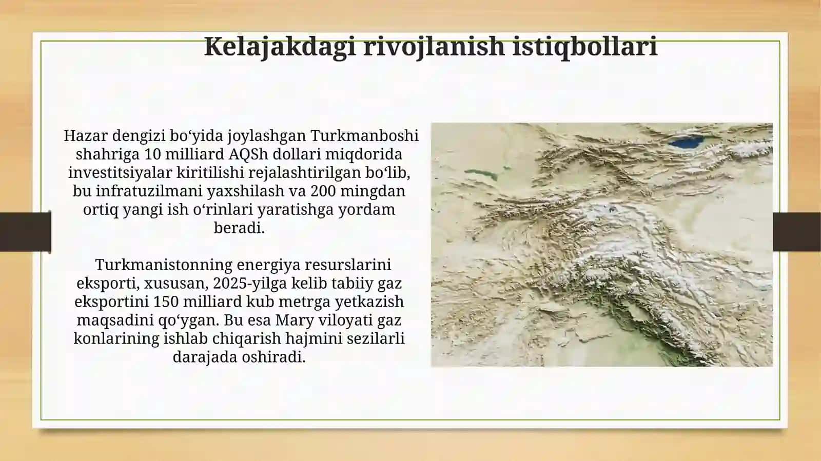 Turkmanistonda iqtisodiy va ijtimoiy geografiya 3
