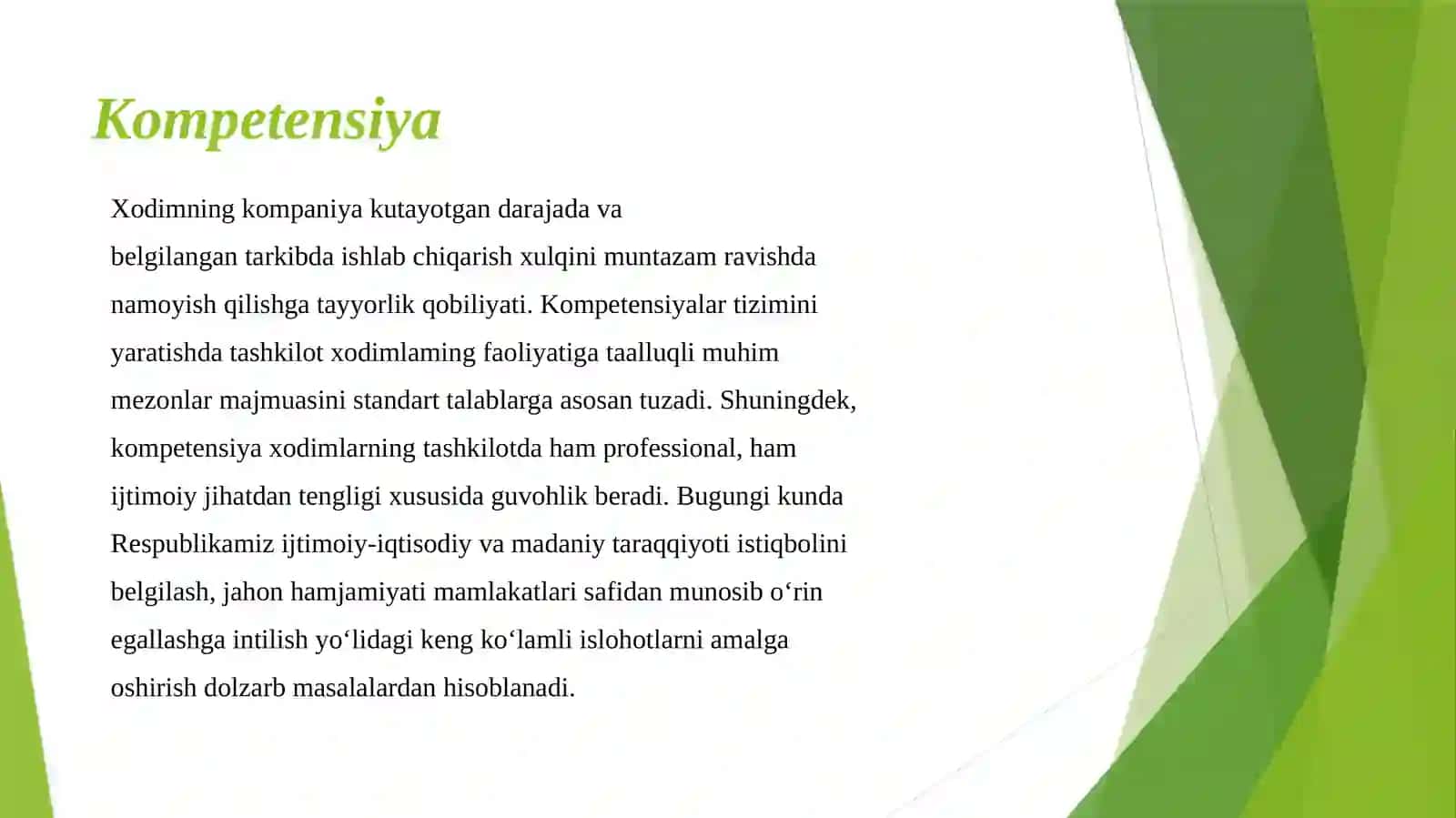 Kasbiy Kompetentlik Fanining Mazmuni, Mohiyati 3