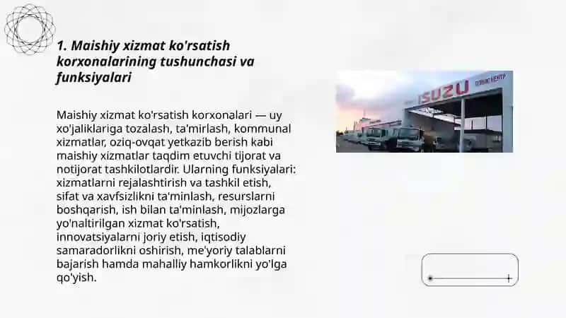 Maishiy xizmat ko'rsatish korxonalari 3