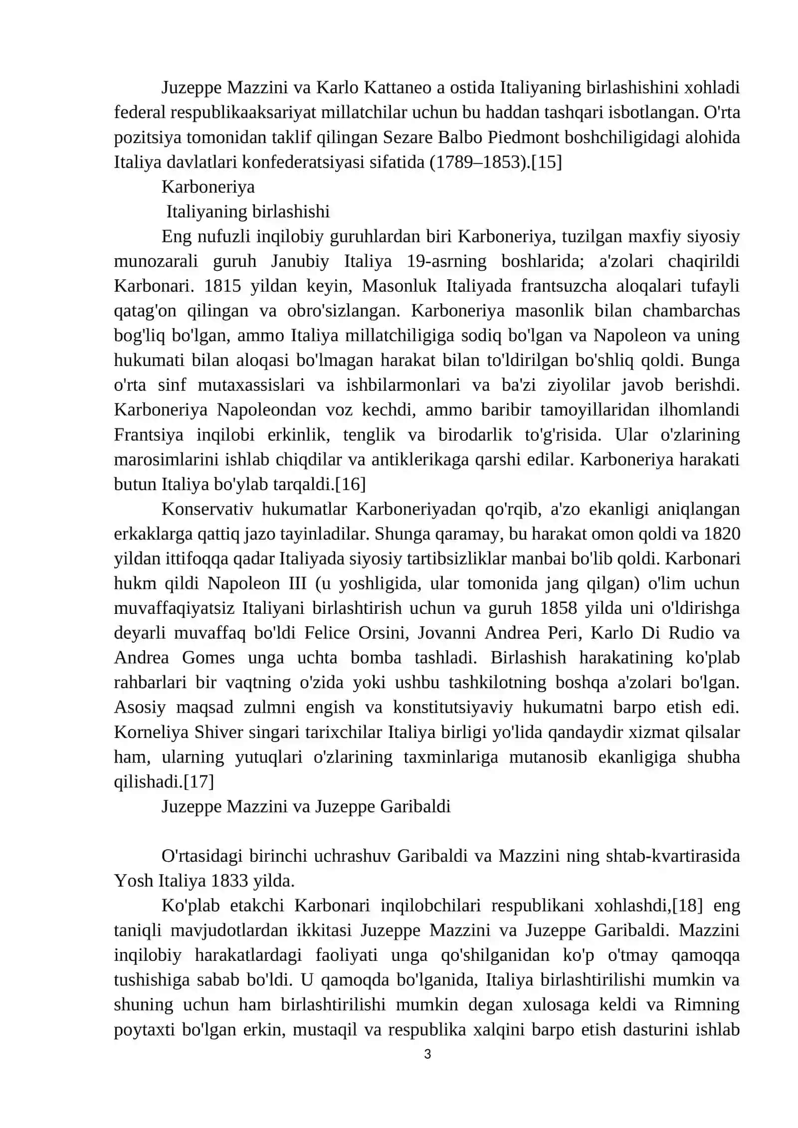 Italiyaning milliy birlashishi 3