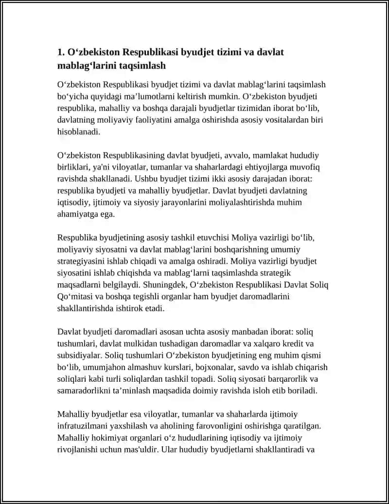 OZBEKISTON RESPUBLIKASINING MOLIYA TIZIMI 3