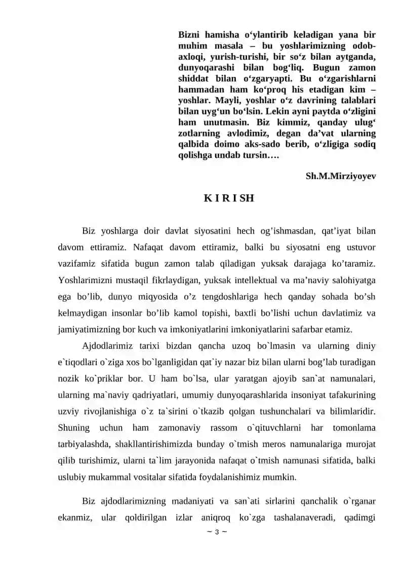O'ZBEK MINIATYURA SAN`ATINING O’ZIGA XOS JIHATLARI 3