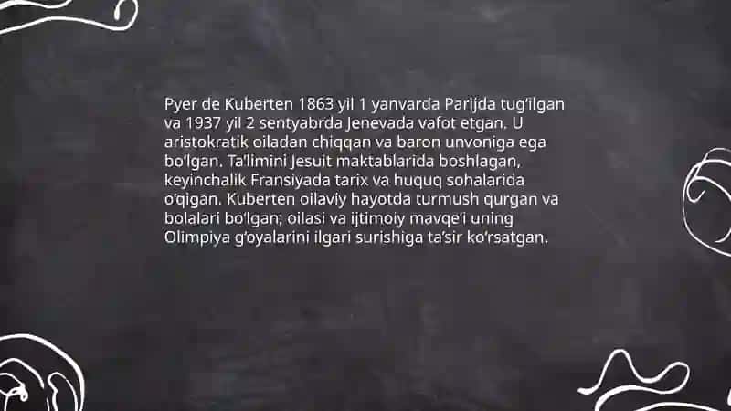 Pyer de Kuberten - Zamonaviy olimpiya harakatining asoschisi 3