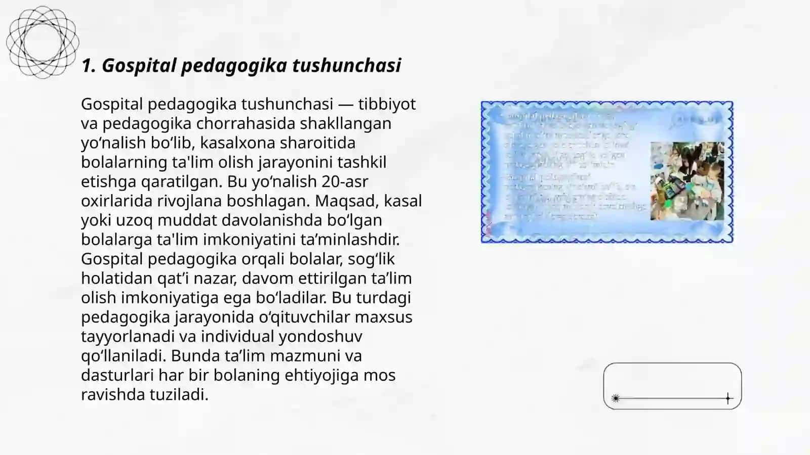 Gospital pedagogika - inklyuziyaning ajralmas qismi sifatida 3