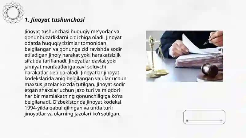 Jinoyat tushunchasi va jinoyatlarni tasniflash 3