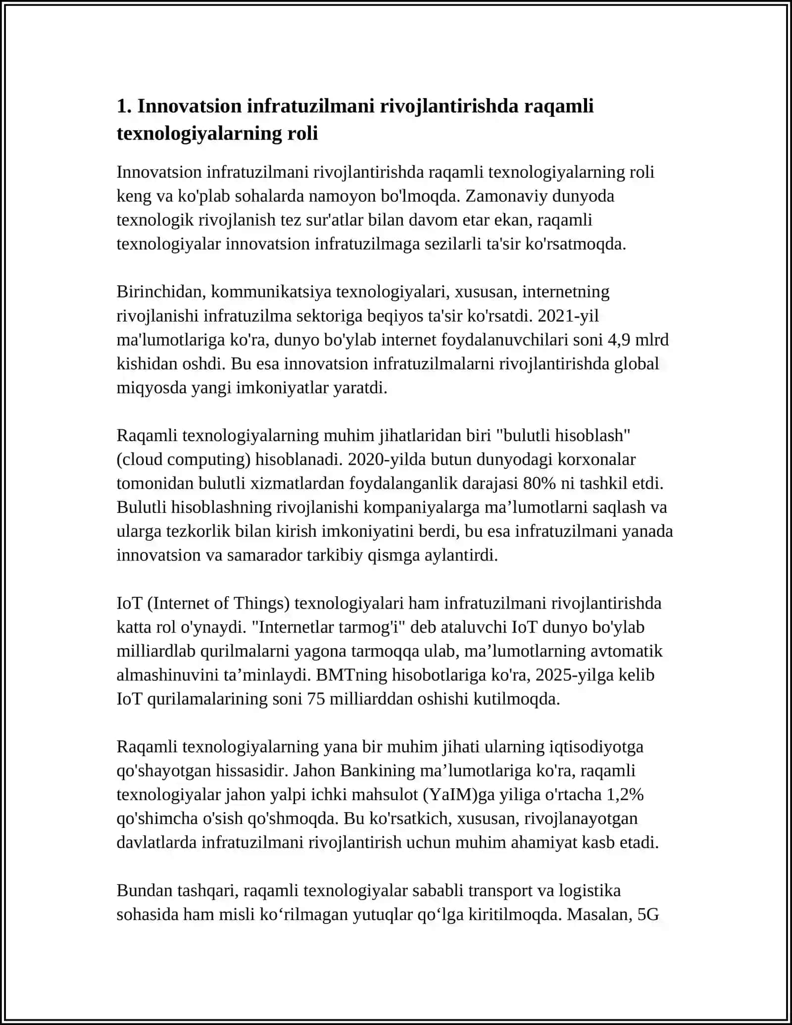 INNOVATSION INFRATUZILMANI RIVOJLANTIRISH OMILLARI 3