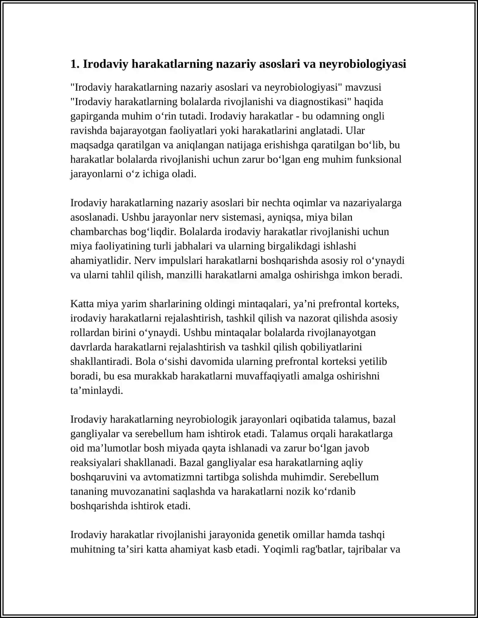 IRODAVIY HARAKATLARNING BOLALARDA RIVOJLANISHI VA DIAGNOSTIKASI 3