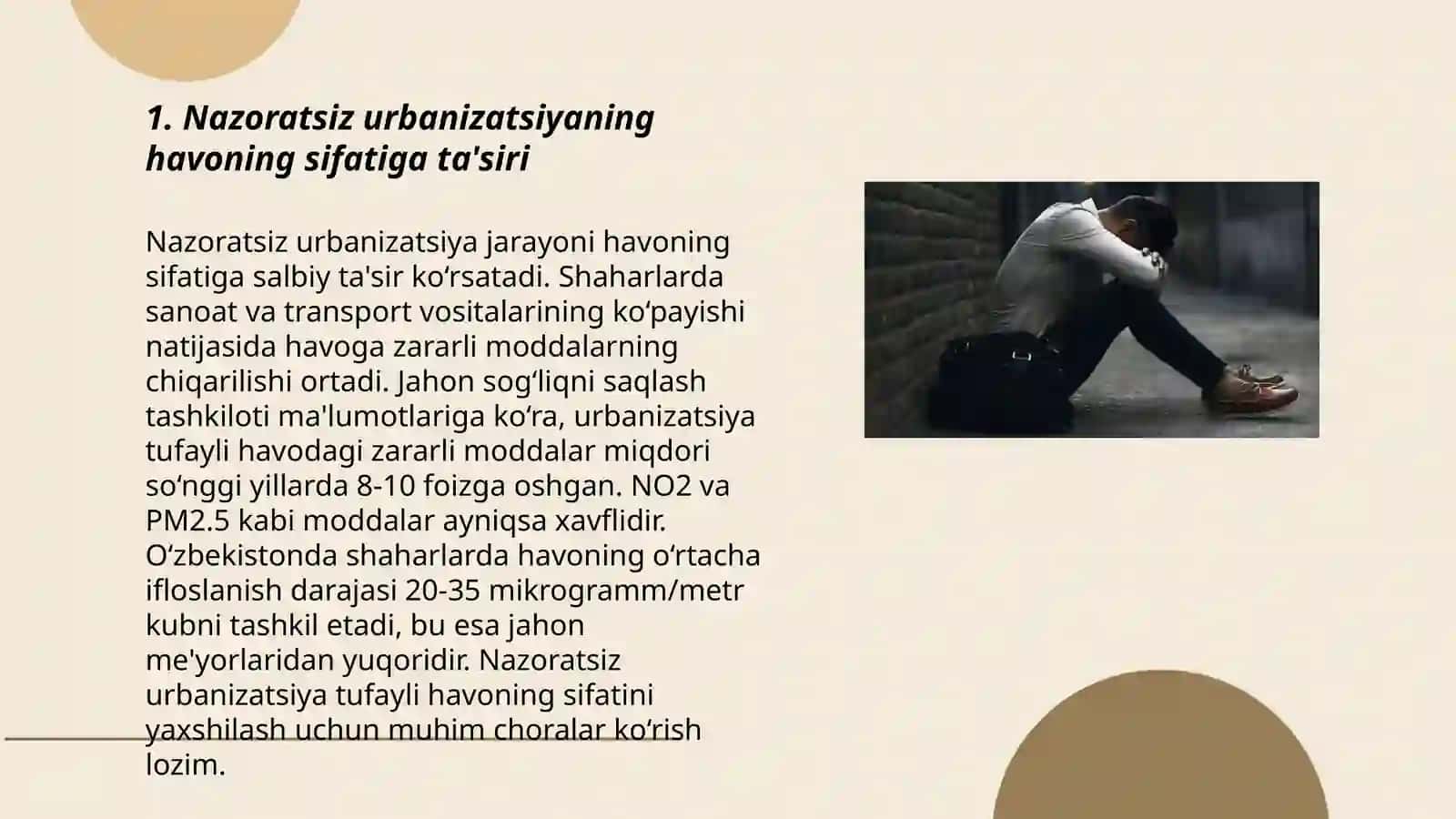Nazoratsiz urbanizatsiya va shaharlarning kengayishi 3